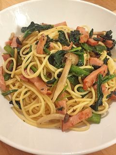 ほうれん草とベーコンの和風パスタ-レシピのメイン写真