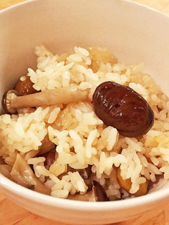 甘栗としめじの炊き込み御飯-レシピのメイン写真