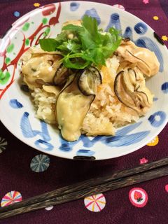 牡蠣の炊き込み御飯-レシピのメイン写真