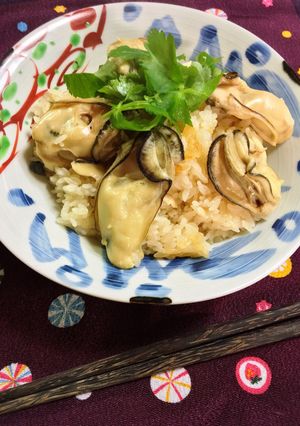 牡蠣の炊き込み御飯-レシピのメイン写真