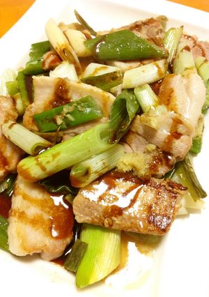 豚肉と葱の生姜炒めオイスターソースがけ-レシピのメイン写真