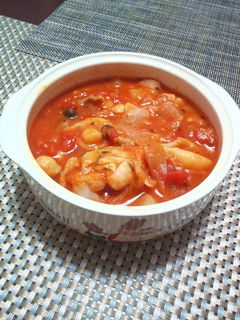 白菜とひよこ豆のトマトスープ-レシピのメイン写真