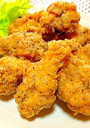 天ぷら粉でフライドチキン黒胡椒味KFC風-レシピのメイン写真