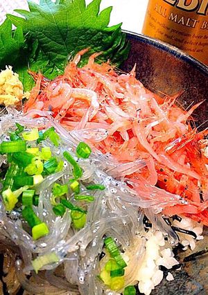 今が旬 生桜えび生しらす丼 簡単-レシピのメイン写真