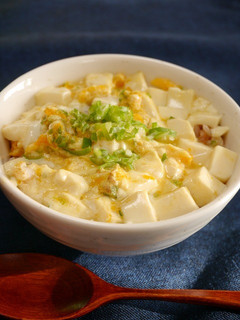 レンジで1分40秒!ほんだし豆腐丼-レシピのメイン写真