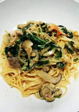 味噌クリームパスタ-レシピのメイン写真