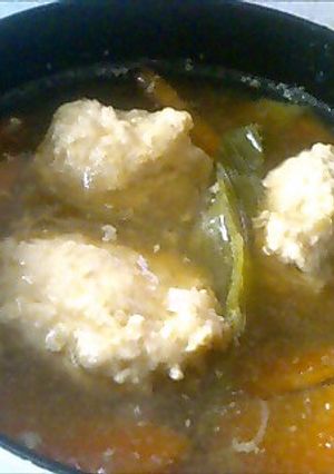 鶏団子入り♪かぶのすりながし汁-レシピのメイン写真