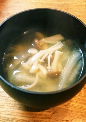 鍋の残り物で節約味噌汁-レシピのメイン写真