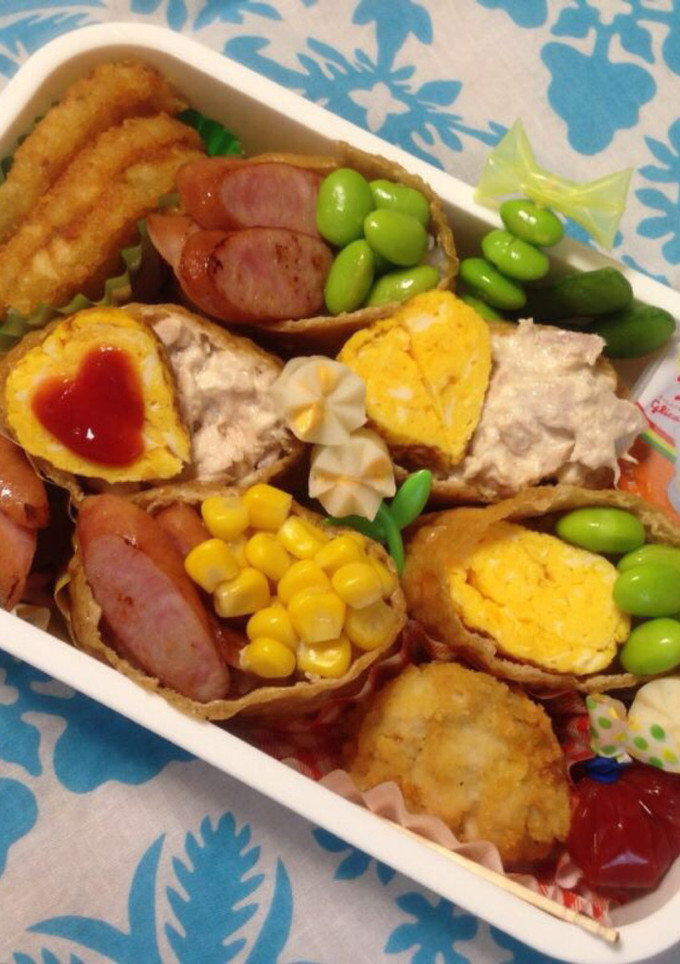 ♡今日のお弁当♡アレンジ稲荷弁当-レシピのメイン写真
