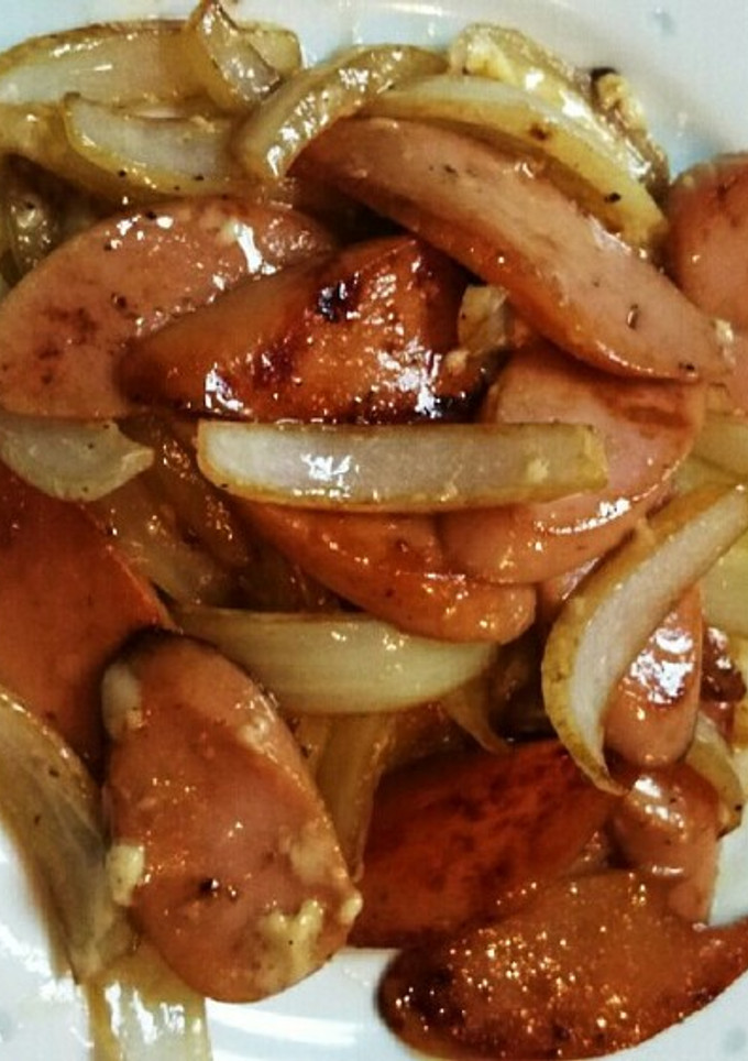 魚肉ソーセージと玉ねぎのマヨ醤油炒め-レシピのメイン写真