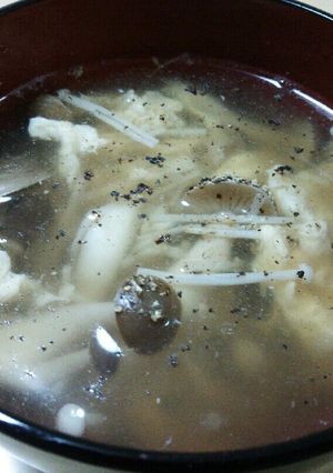 きのこのかきたま汁-レシピのメイン写真
