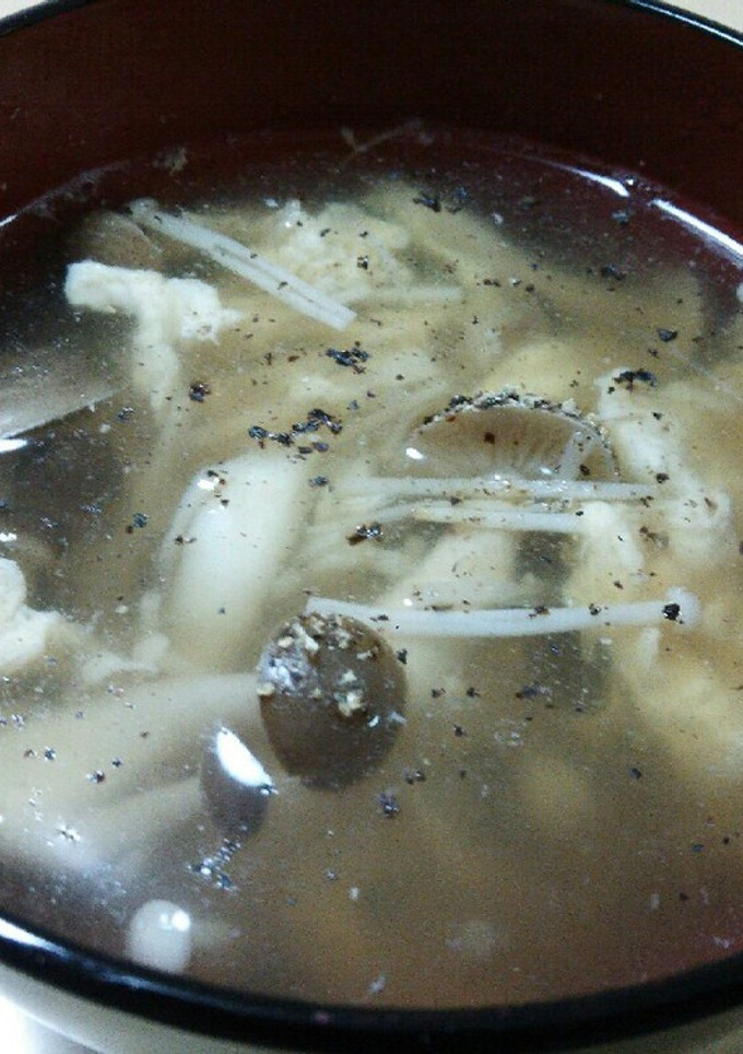 きのこのかきたま汁-レシピのメイン写真