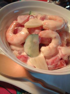 海老の彩りサラダ♪スイートチリマヨソース-レシピのメイン写真