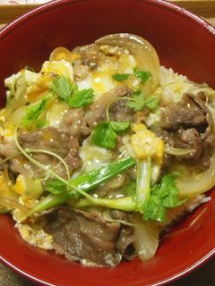 他人丼(牛肉の卵とじ丼)-レシピのメイン写真