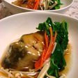 揚げタラとカキ菜のうまトロあんかけ♪