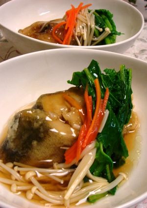 揚げタラとカキ菜のうまトロあんかけ♪-レシピのメイン写真