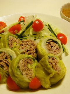 春キャベツでお肉巻きロール-レシピのメイン写真