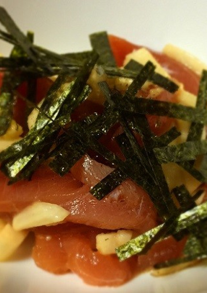 簡単おつまみ☆食感のあるやまかけ-レシピのメイン写真