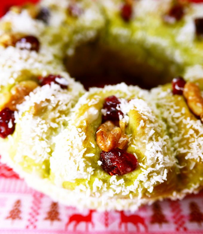 ☆Xmas☆リース風抹茶ちぎりパン☆ by ほっこり～の 【クックパッド