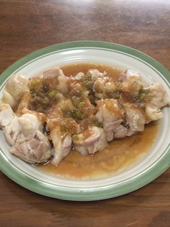 蒸し鶏のネギ塩だれ-レシピのメイン写真