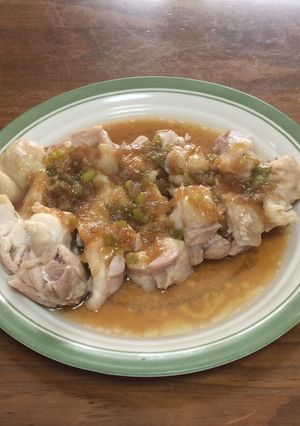 蒸し鶏のネギ塩だれ-レシピのメイン写真