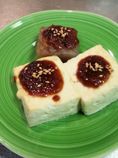 豆腐とコンニャクの焼き味噌田楽-レシピのメイン写真