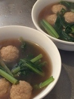 10分で完成◇肉団子とターサイのスープ-レシピのメイン写真