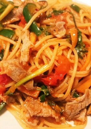 エスニック風ナポリタン-レシピのメイン写真