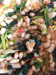 白いんげん豆とほうれん草のソテー-レシピのメイン写真