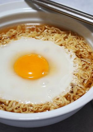 チキンラーメンのたまご-レシピのメイン写真
