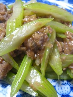 セロリと大豆のお肉のいため物-レシピのメイン写真