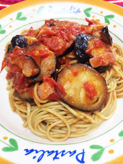 ベーコンとナスのトマトスパゲッティ-レシピのメイン写真