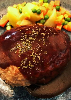 肉汁ジュワ~とふっくらハンバーグ♡-レシピのメイン写真