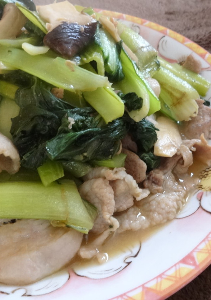 ターサイと豚肉の炒め物-レシピのメイン写真