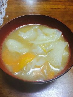 超簡単モチモチすいとん汁-レシピのメイン写真