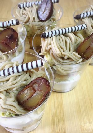 スイートポテトと栗のカップモンブラン-レシピのメイン写真