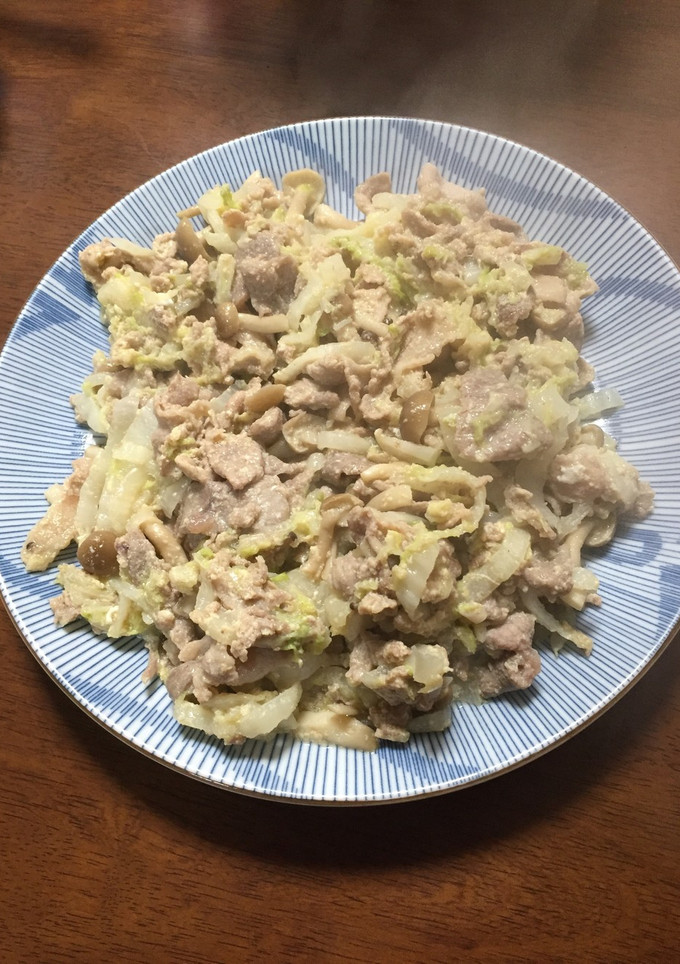たっぷり白菜と豚肉の卵とじ-レシピのメイン写真