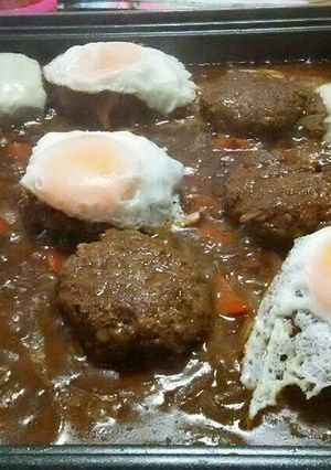 ホットプレートで☆煮込みハンバーグ-レシピのメイン写真