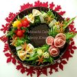 花咲くクリスマスのリースサラダ