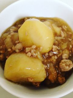 簡単!あんまで美味しい!里芋のそぼろ煮-レシピのメイン写真