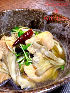 鮭と舞茸のピリ辛だし煮込み-レシピのメイン写真