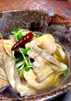 鮭と舞茸のピリ辛だし煮込み-レシピのメイン写真