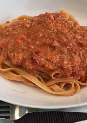セコガニのトマトクリームパスタ-レシピのメイン写真