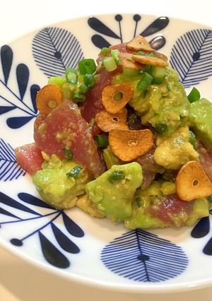 にんにくポン酢のまぐろアボカドサラダ-レシピのメイン写真