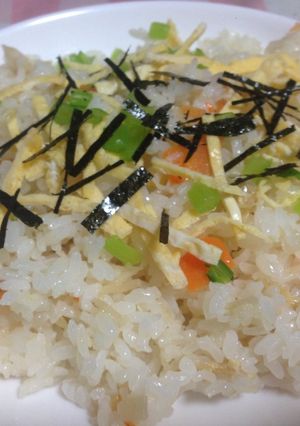 今日はリメイク、切り干し大根でちらし寿司-レシピのメイン写真