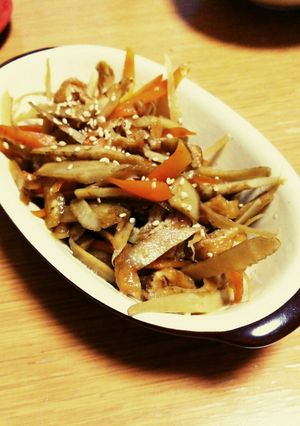 味付き油揚げリメイク☆きんぴらごぼう☆-レシピのメイン写真