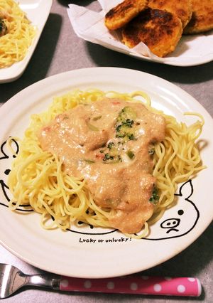 明太子クリームパスタ-レシピのメイン写真