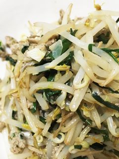 残った餃子のタネで☆簡単もやし炒め-レシピのメイン写真