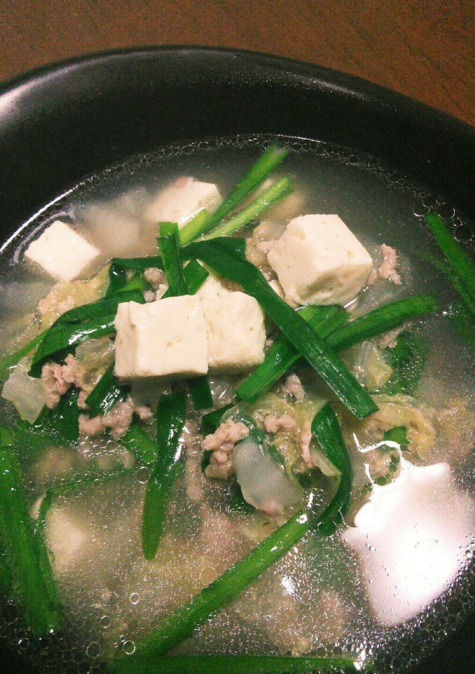 白菜とひき肉の中華風スープ-レシピのメイン写真