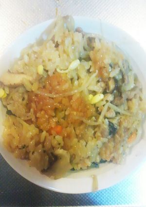 焼き肉ビビンバ風炊き込みご飯-レシピのメイン写真